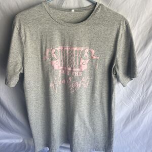 Jeep T-shirt Save the Headlights Breast Cancer Awareness Woman's Size Large